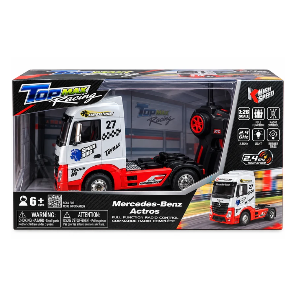 Top Maz Racing Mercedes-Benz Actros 1:26 Full Function Remote Control Truck – 2.4GHz