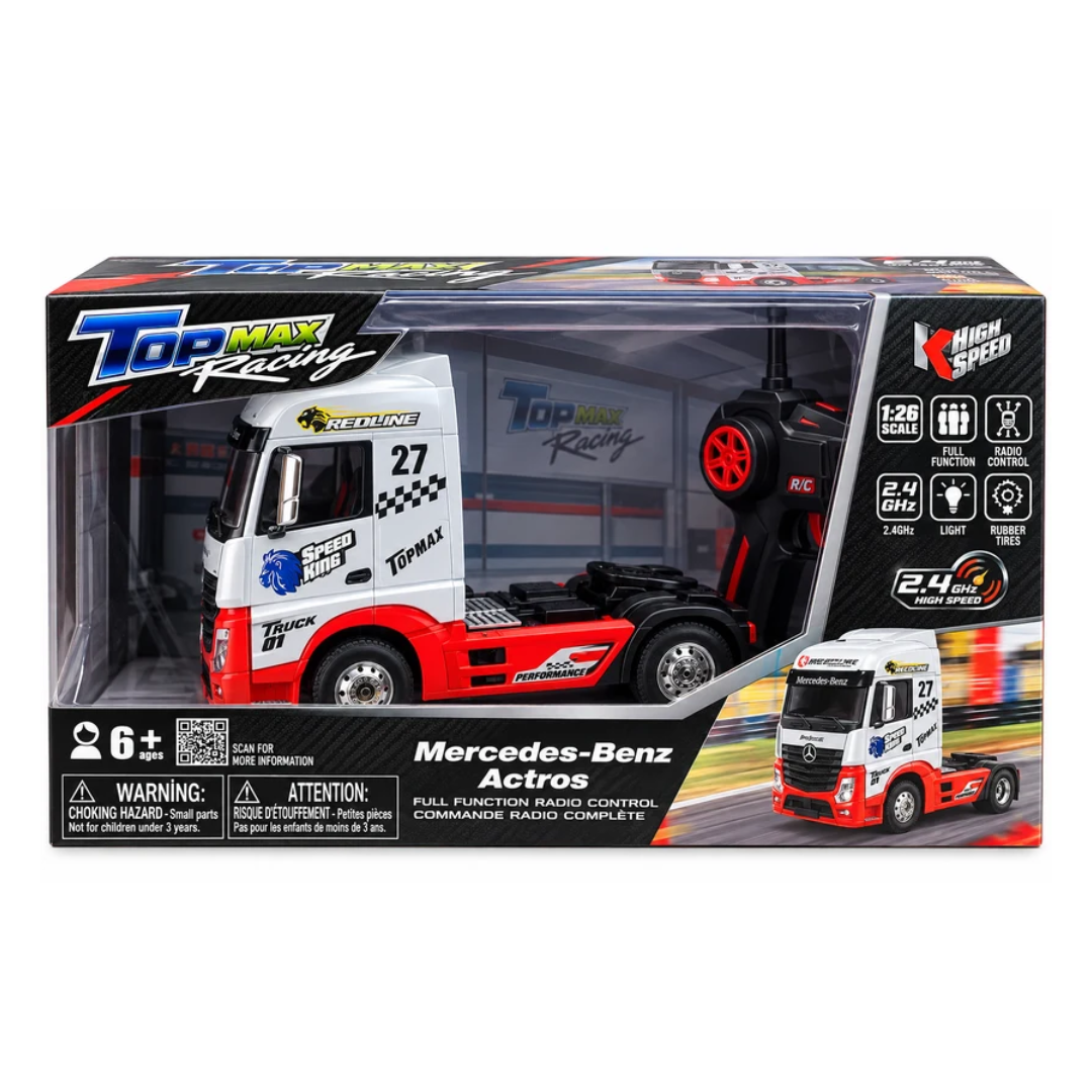 Top Maz Racing Mercedes-Benz Actros 1:26 Full Function Remote Control Truck – 2.4GHz