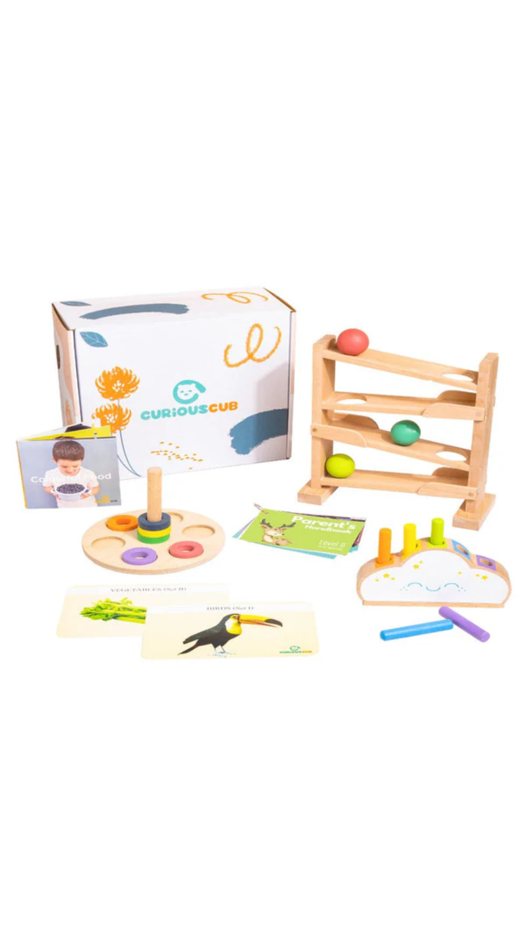 Curious Cub Wooden Montessori Box- 11 Months + (Level- 6)