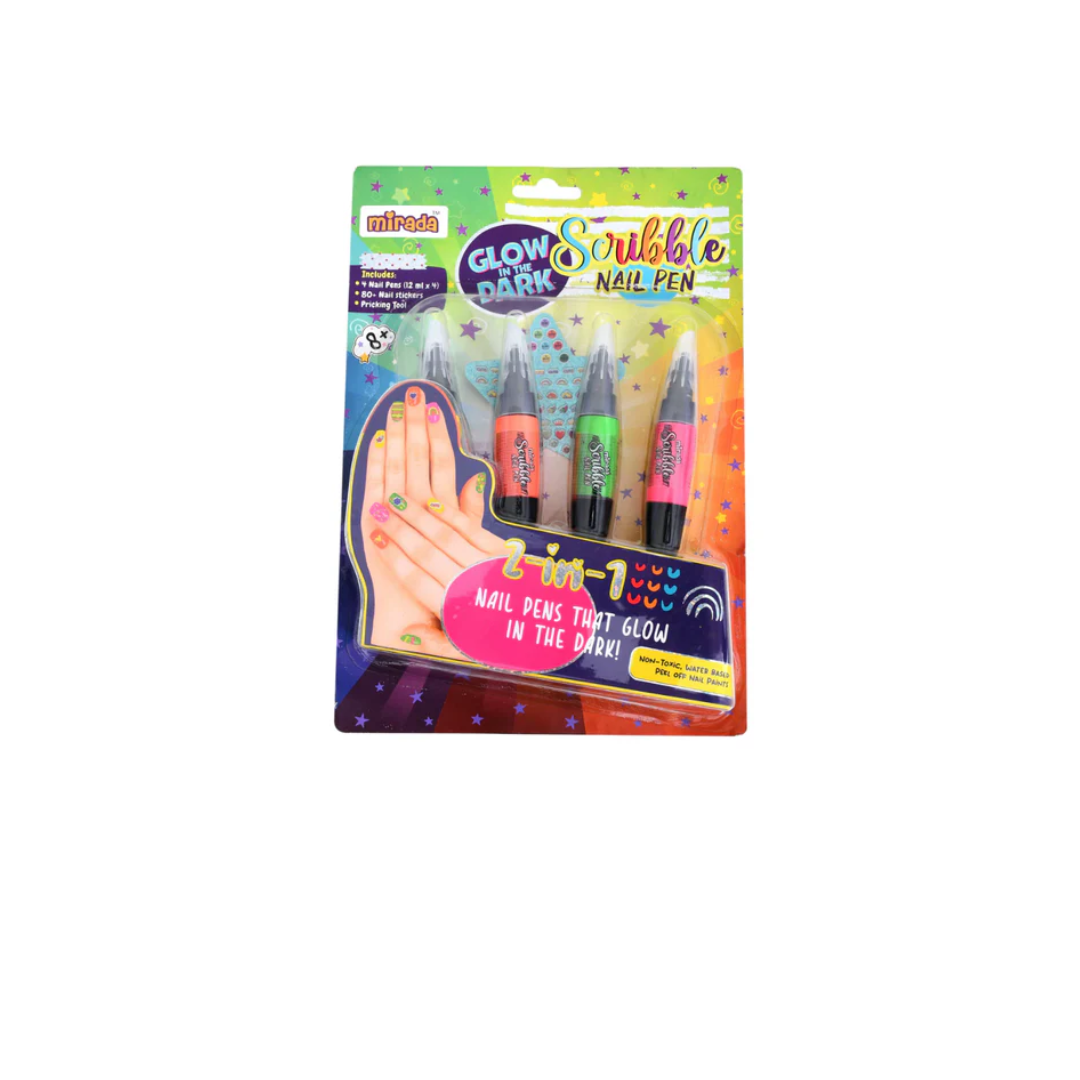 Mirada Glow in the Dark Scribble Nail Pen Nail Art Kit