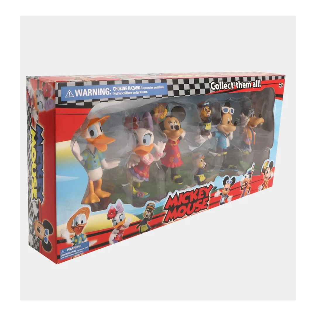 Mickey Mouse Cartoon Character Figure Set – Collectible Mini Figures Set for Kids