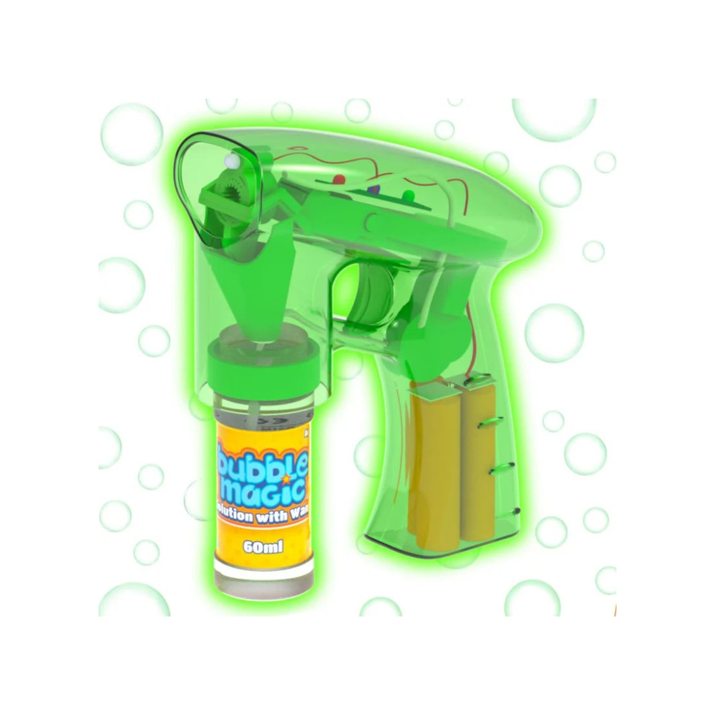Winmagic Bubble Magic Light Up Electronic Bubble Gun Blaster Green