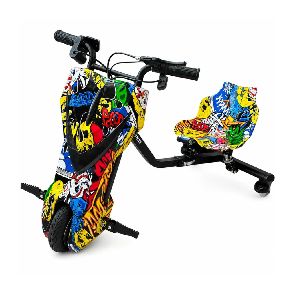 Hoverpro Electric Drifter Ride-On Scooter Multicolour Street Art Design Drifter Pro (Skullcandy)