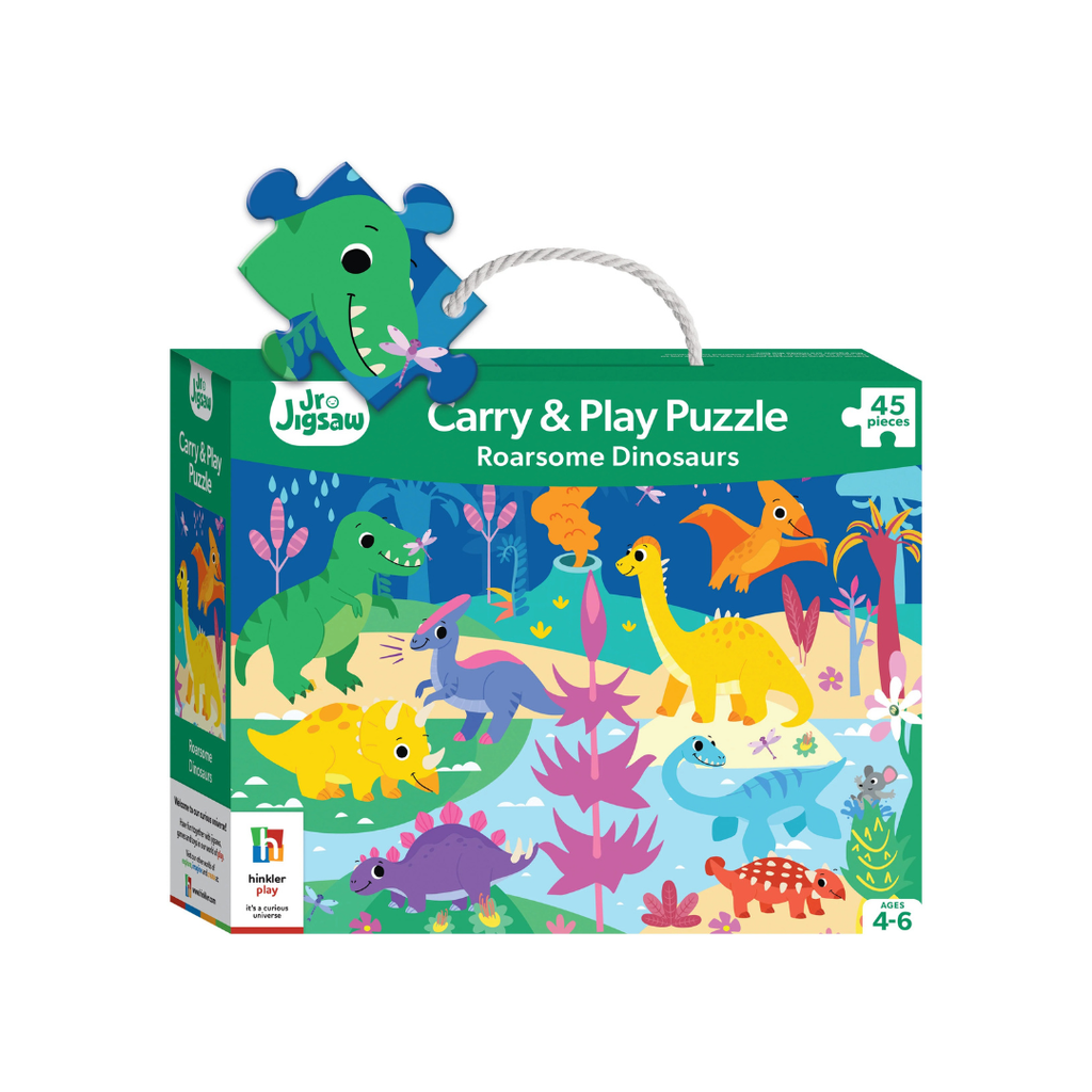 Hinkler Junior Jigsaw Carry & Play Roarsome Dinosaurs