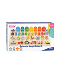 Baoli Science Logic Board Wooden Puzzle Educational Montessori Learning Board Numbers, Animals, Vehicles & Shapes