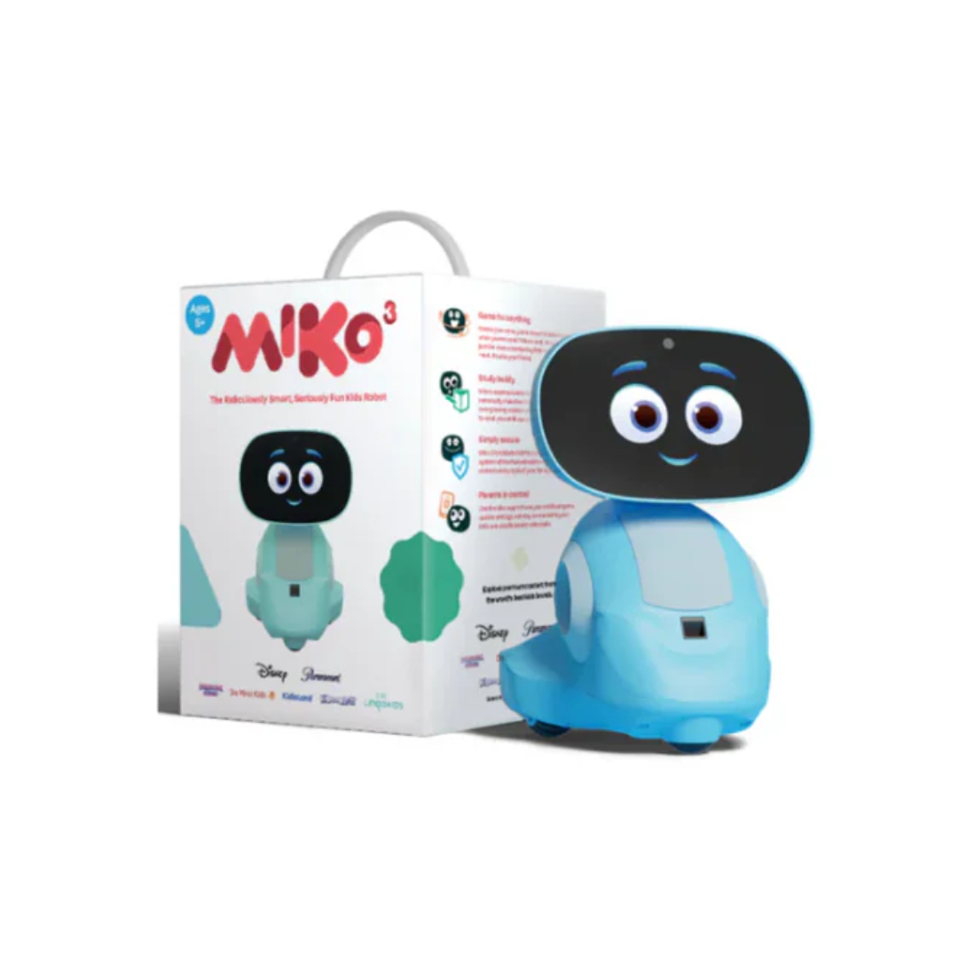 Miko 3: AI-Powered Smart Robot for Kids STEM Learning & Educational Robot Interactive Robot Blue