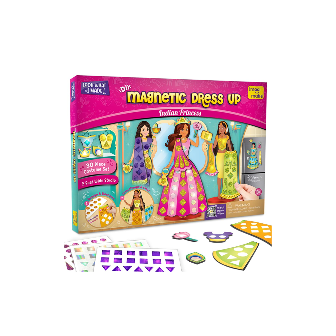 Imagimake DIY Magnetic Dress-Up Indian Princess