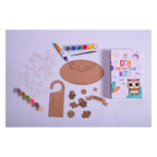 iLearnNGrow Teeny Tiny Space Theme DIY Name Plate Kit & Door Knob Kit