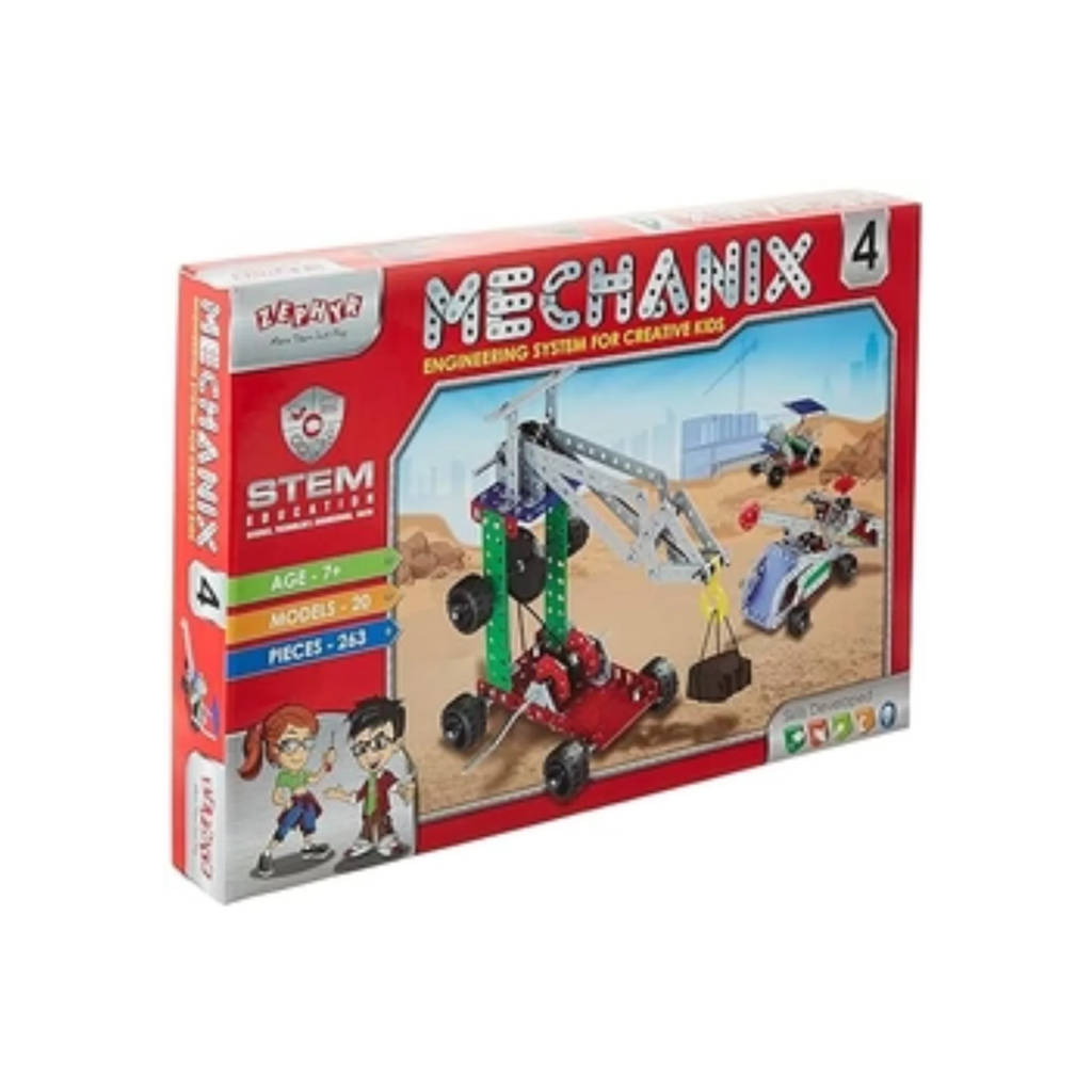 Zephyr Mechanix-4, DIY STEM Toy, Building and Construction Set