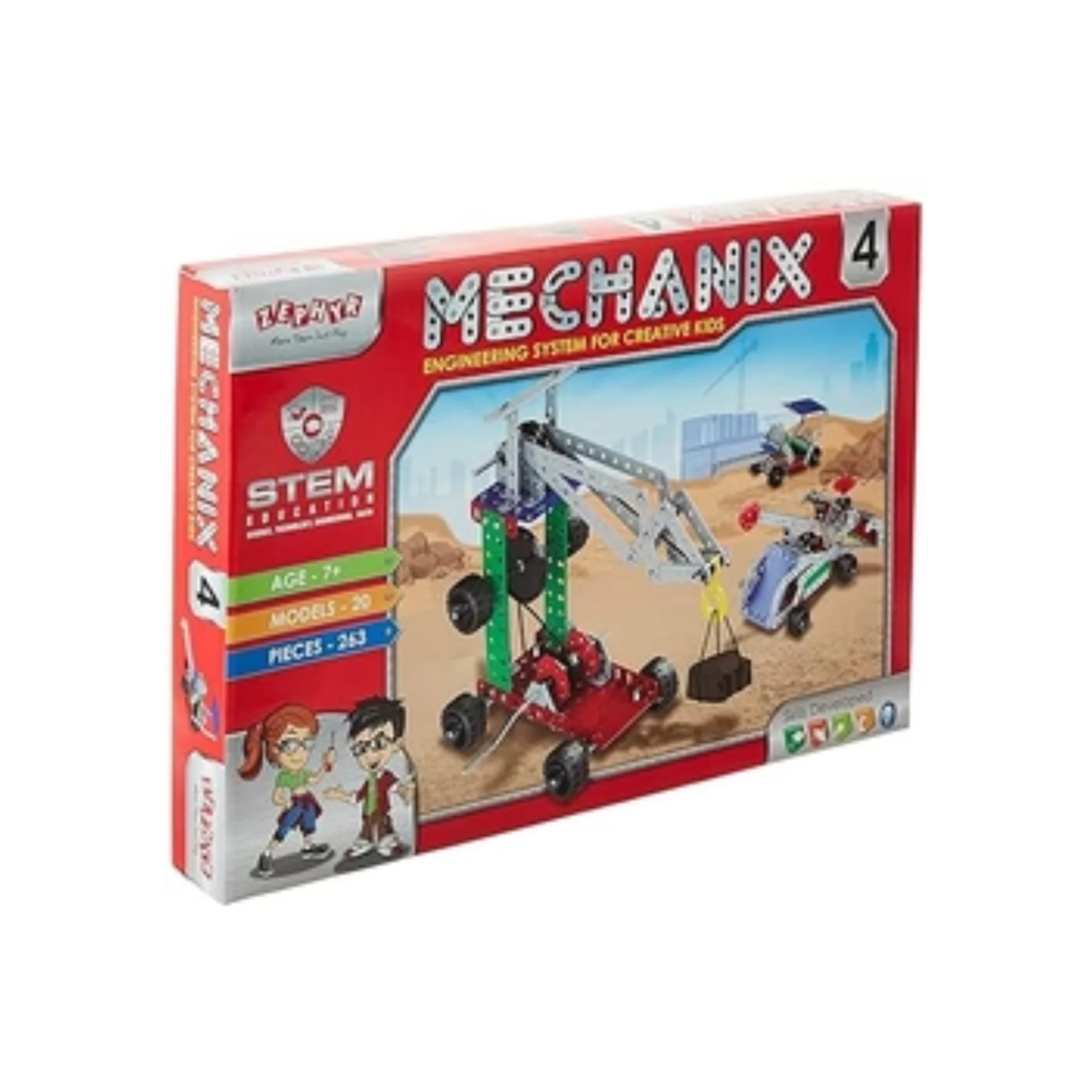 Zephyr Mechanix-4, DIY STEM Toy, Building and Construction Set