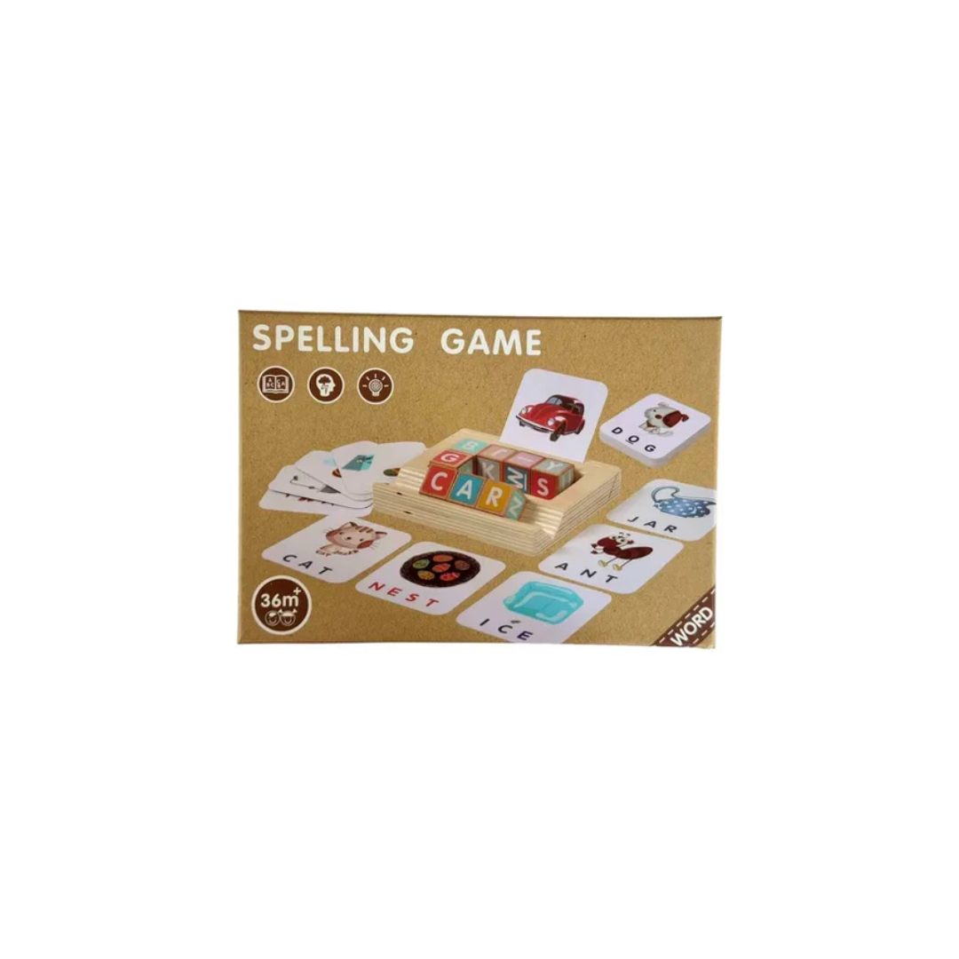 Spelling Game Montessori Educational Wooden Game