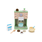 Wooden Coffee Maker Playset Afternoon Tea Espresso Machine for Kids Children