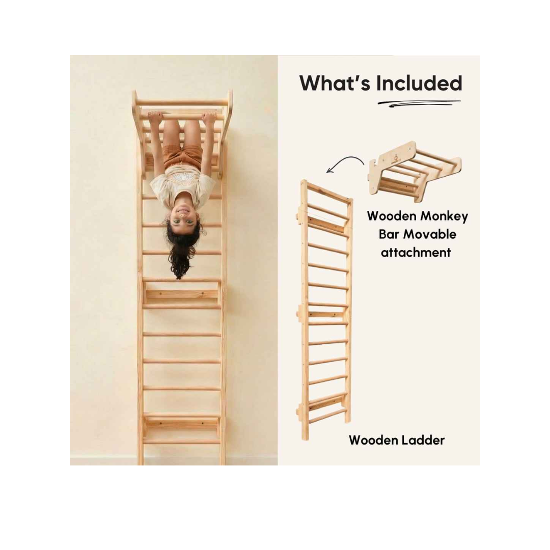 Curious Cub Wooden Ladder (6Feet)