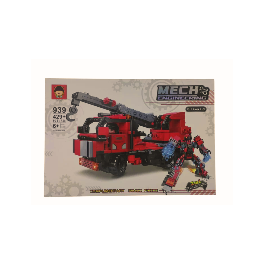Rainbow Toys Super Crane Building Blocks 429+ Pieces