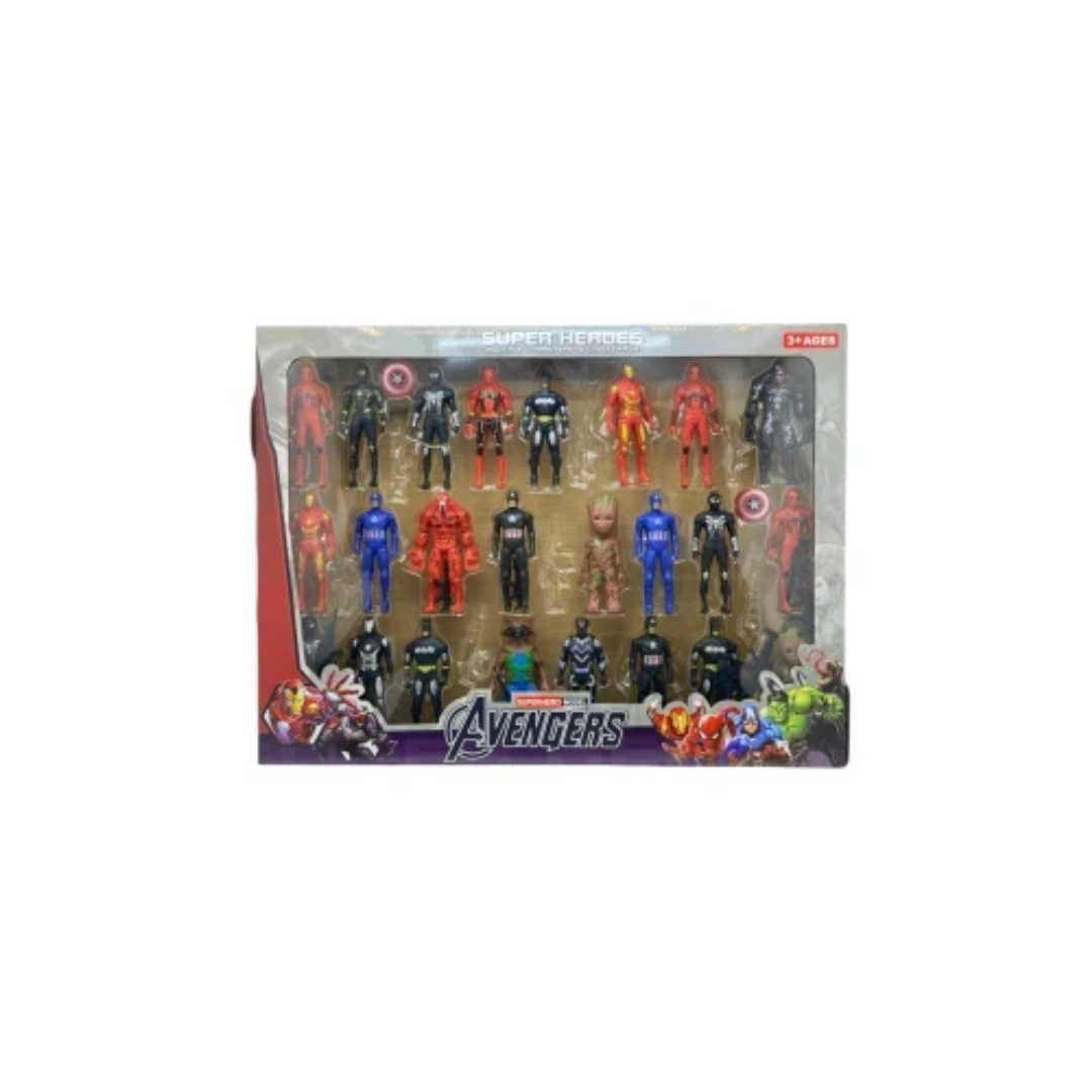 Super Heroes Avengers Figure Set 24pc