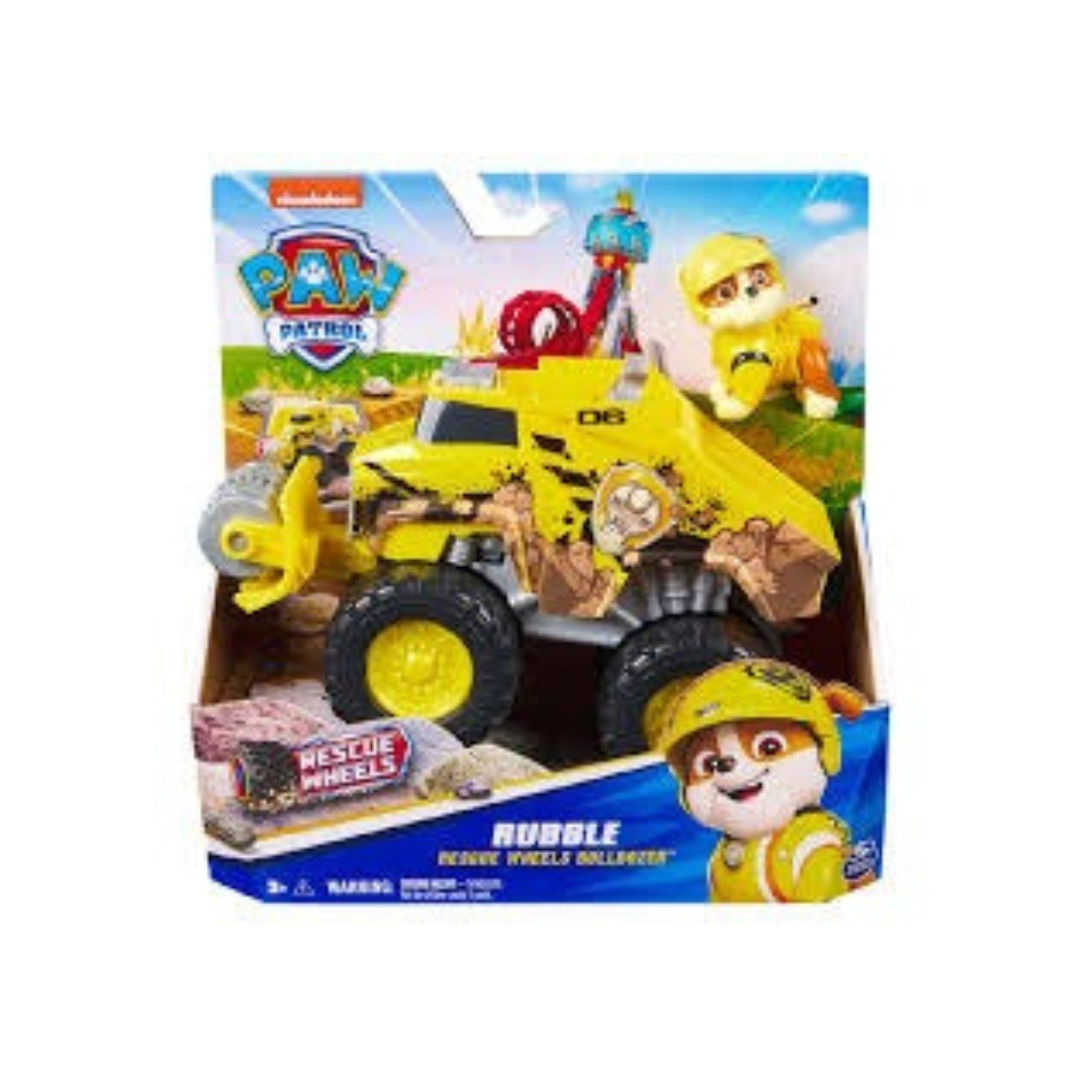 Winmagic Paw Patrol Rubble Rescue Wheels - Collectable Action Car Figure