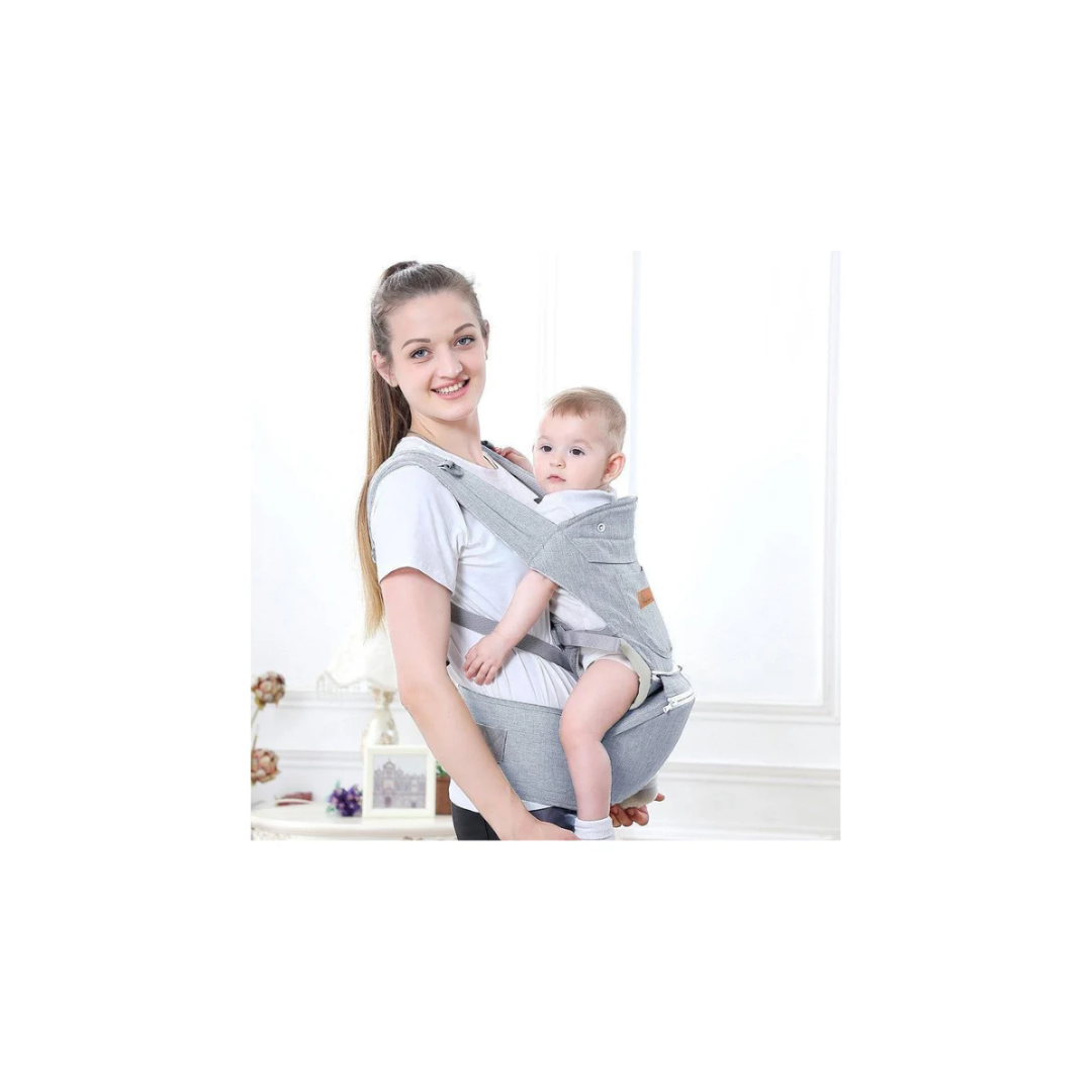 R For Rabbit Upsy Daisy Ergo 8-in-1 Hip Seat Baby Carrier Light Grey