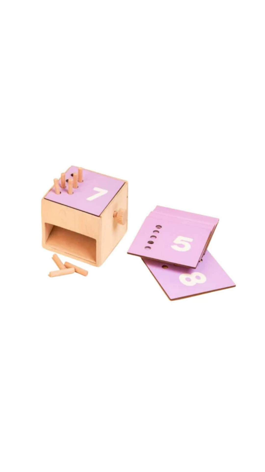 Curious Cub Wooden Count & Drop Box