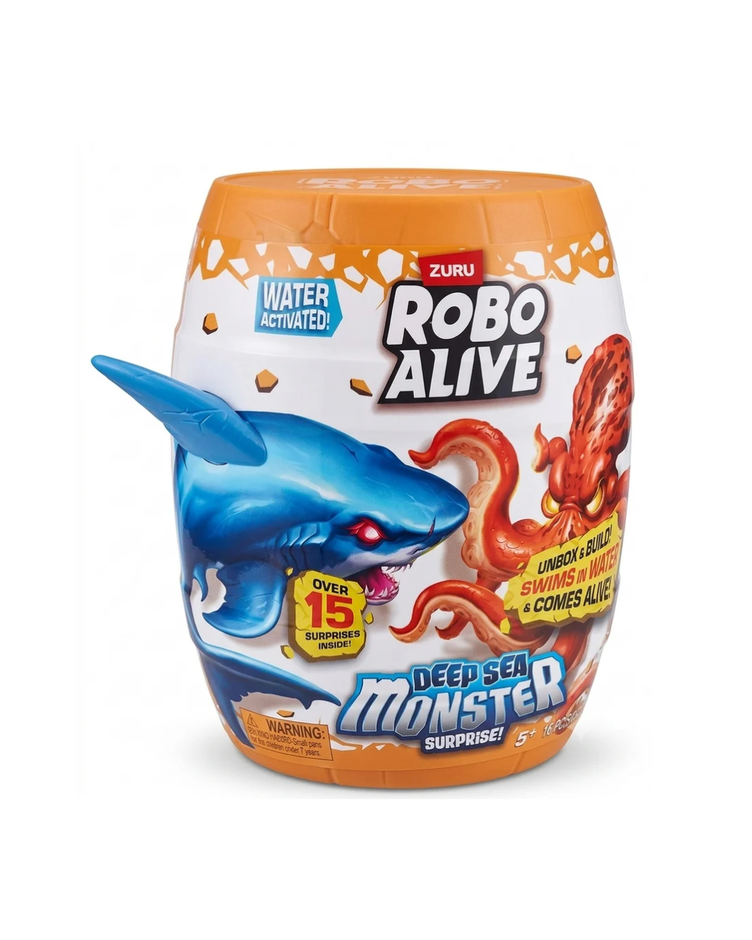 ZURU Robo Alive Deep Sea Monster Surprise Barrel Toy