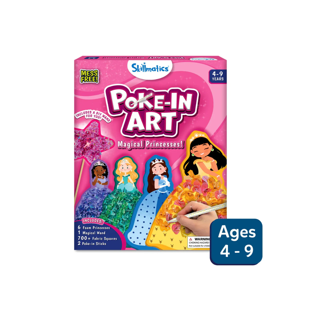 Skillmatics Art & Craft Activity - Poke-in Art Magical Princesses
