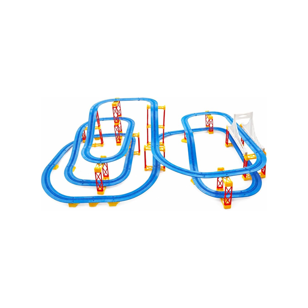 Thomas Friends Electric Powered Train Track Set DIY Multi-Level Track Builder Set (115 Pcs)