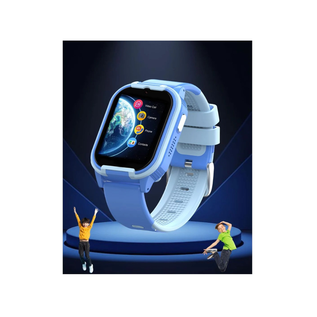 Spiky New Gnome Blue 4G Video Calling Smartwatch for Kids with Multi UI