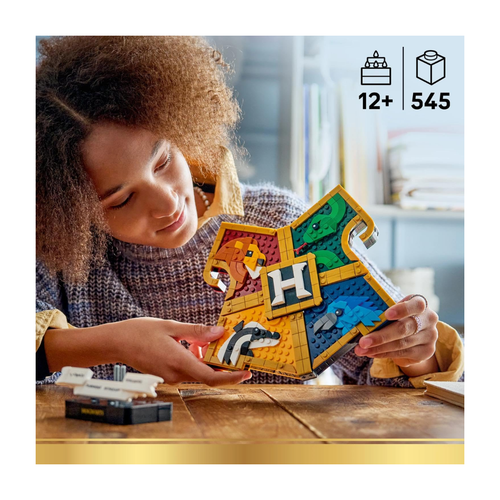 LEGO Harry Potter Hogwarts House Crest Building Set 76462, 545 Pieces, 4 Hogwarts House Animals & Hidden Collectible Compartments – 12+ Years
