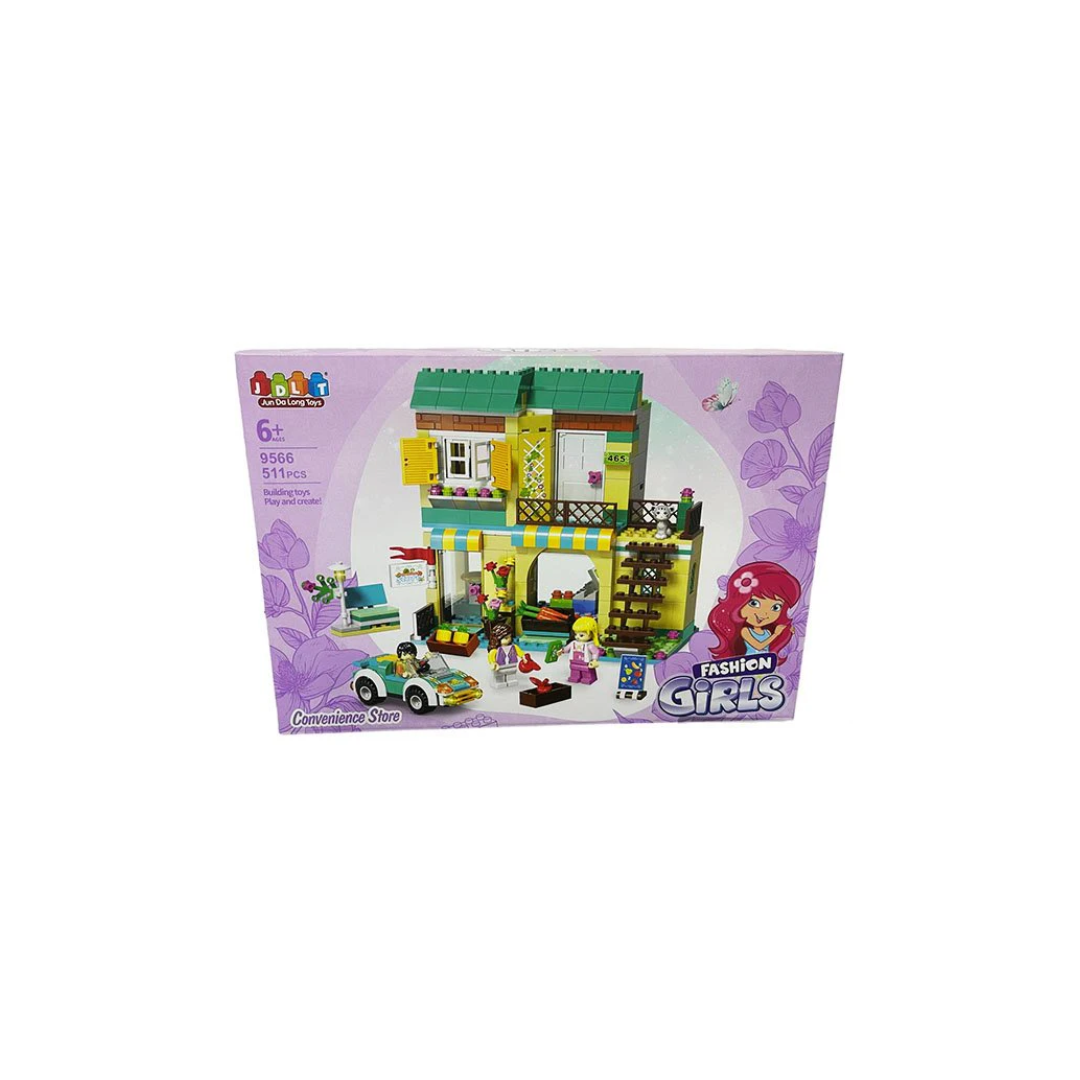 JDLT Constructor Convenience Store Blocks Fashion Girl
