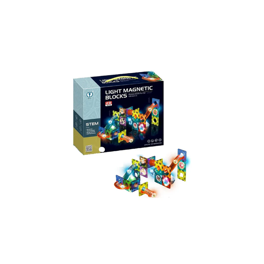 Dige Magnetic Light Blocks Building Set - 49 Pieces