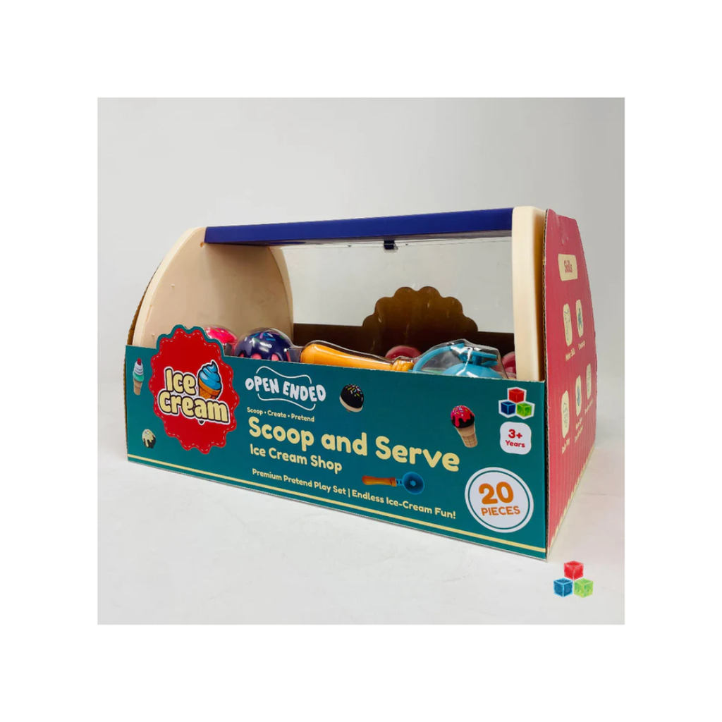Open Ended Scoop And Serve Icecream Shop Set (20 Pieces)