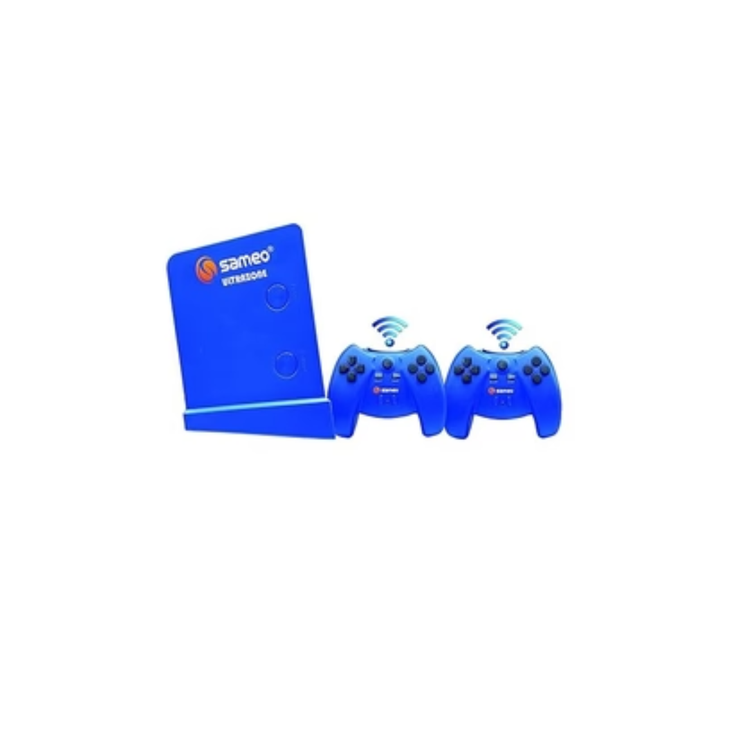 Sameo ULTRAZONE Wireless 8 Bit Game Console for TV with Cordless 2 Joysticks Handheld Gaming Console  (Blue)