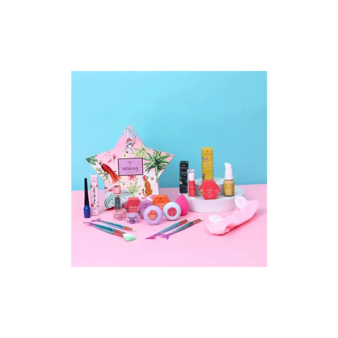 Whimsy Organic & Natural Blossom Beauty Makeup Kit for kids, Preteen and Teen Girls (Pack of 12) - Les Petits