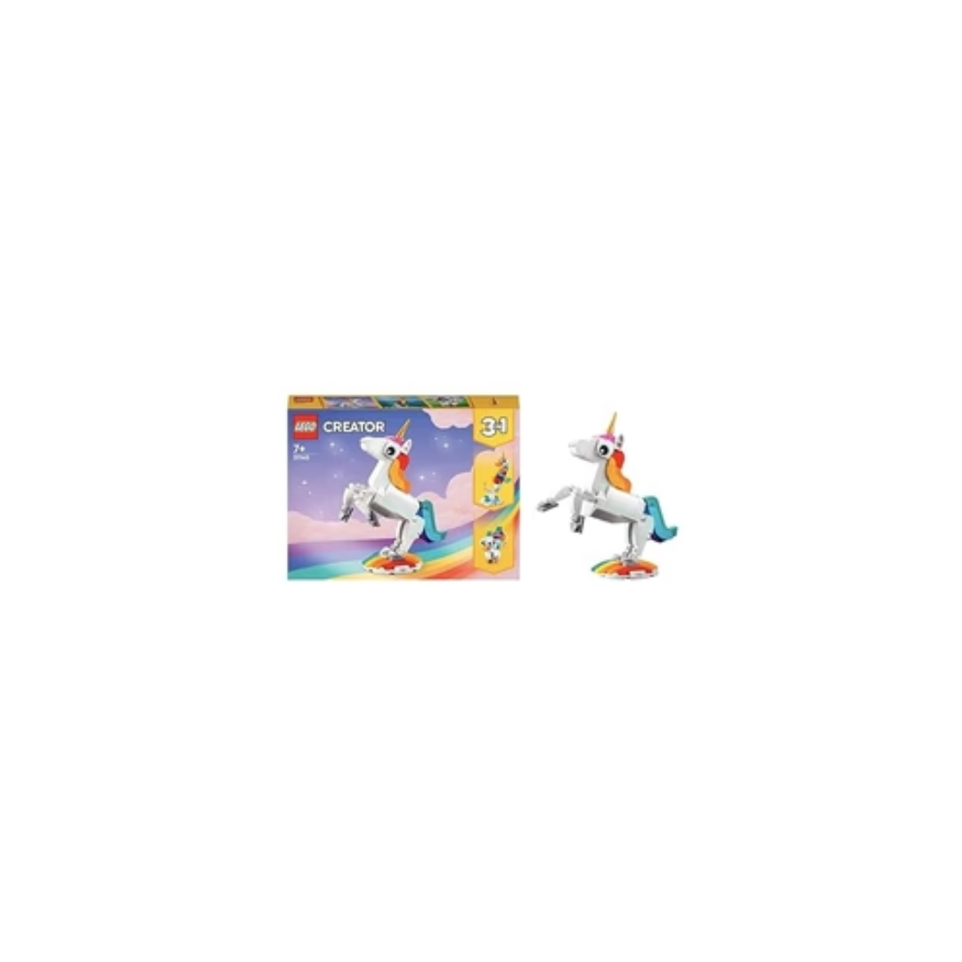 LEGO Creator Magical Unicorn 31140 Building Toy Set (145 Pieces), Multi Color