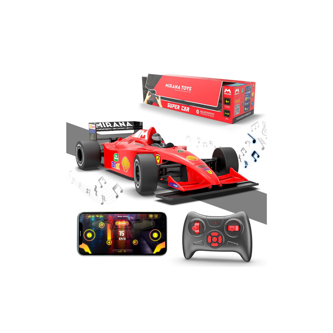 Mirana Remote  Super Car USB Rechargable Type-C  in-Built Bluetooth Speaker