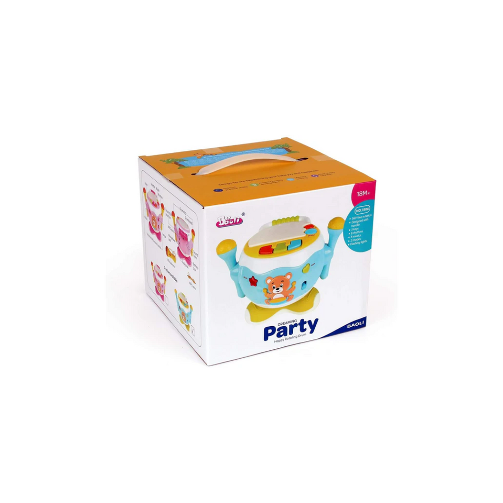 Baoli Royal Dreaming Party Happy 360Â° Rotating Drum Musical Toy Multicolor