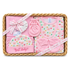 Baby Smile Newborn Baby Clothing & Essentials Gift Basket Set – Pink