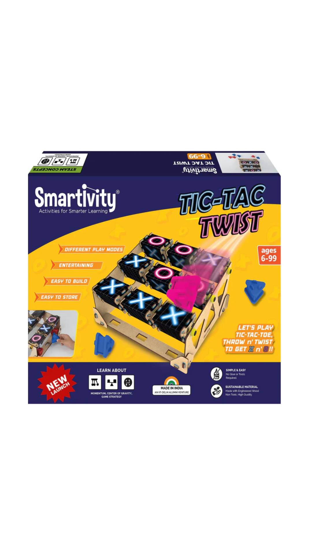 Smartivity Tic Tac Twist STEM DIY Fun Game