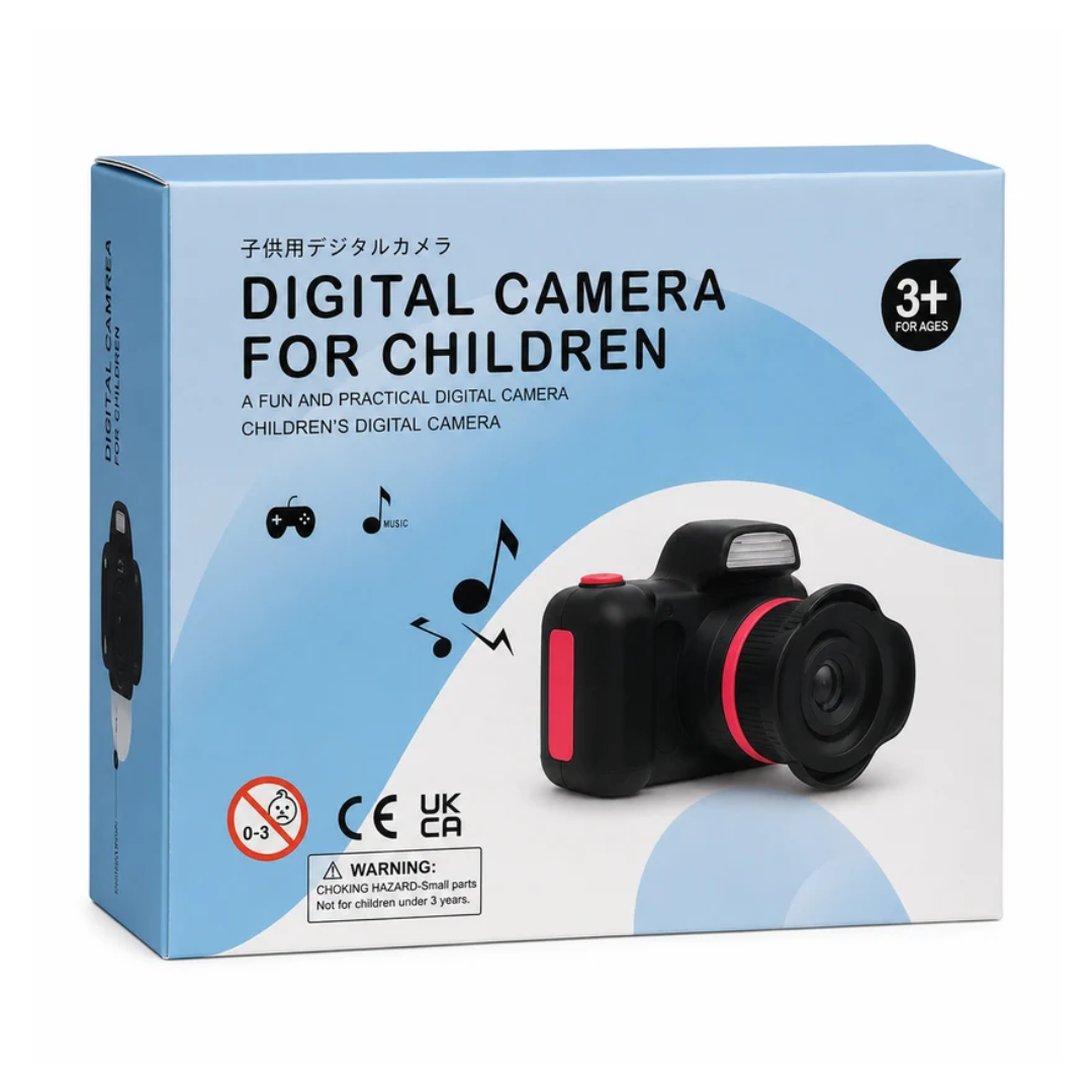 Kids Digital Camera with Games & Music – Children’s Photography Camera 3+