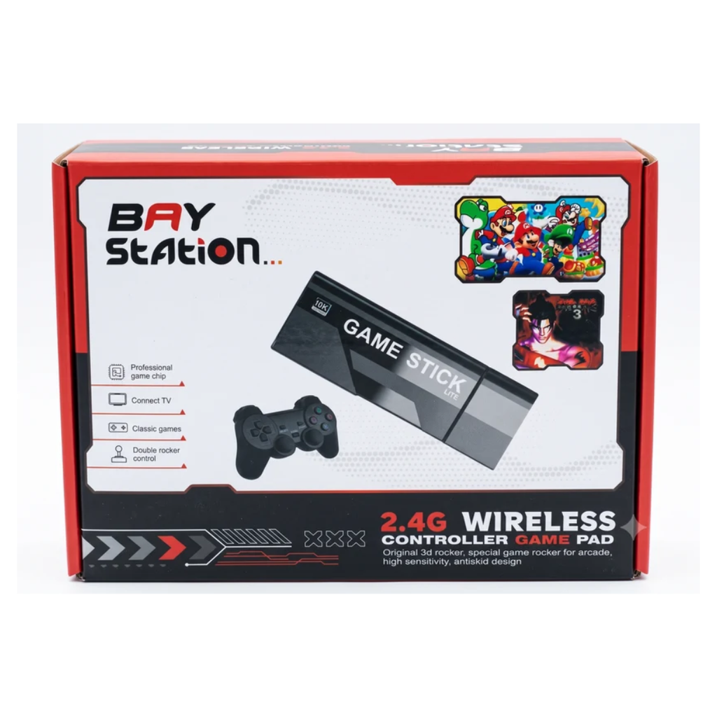 Baby Station 10K Retro Game Stick with 2.4G Wireless Controllers – TV Gaming Console