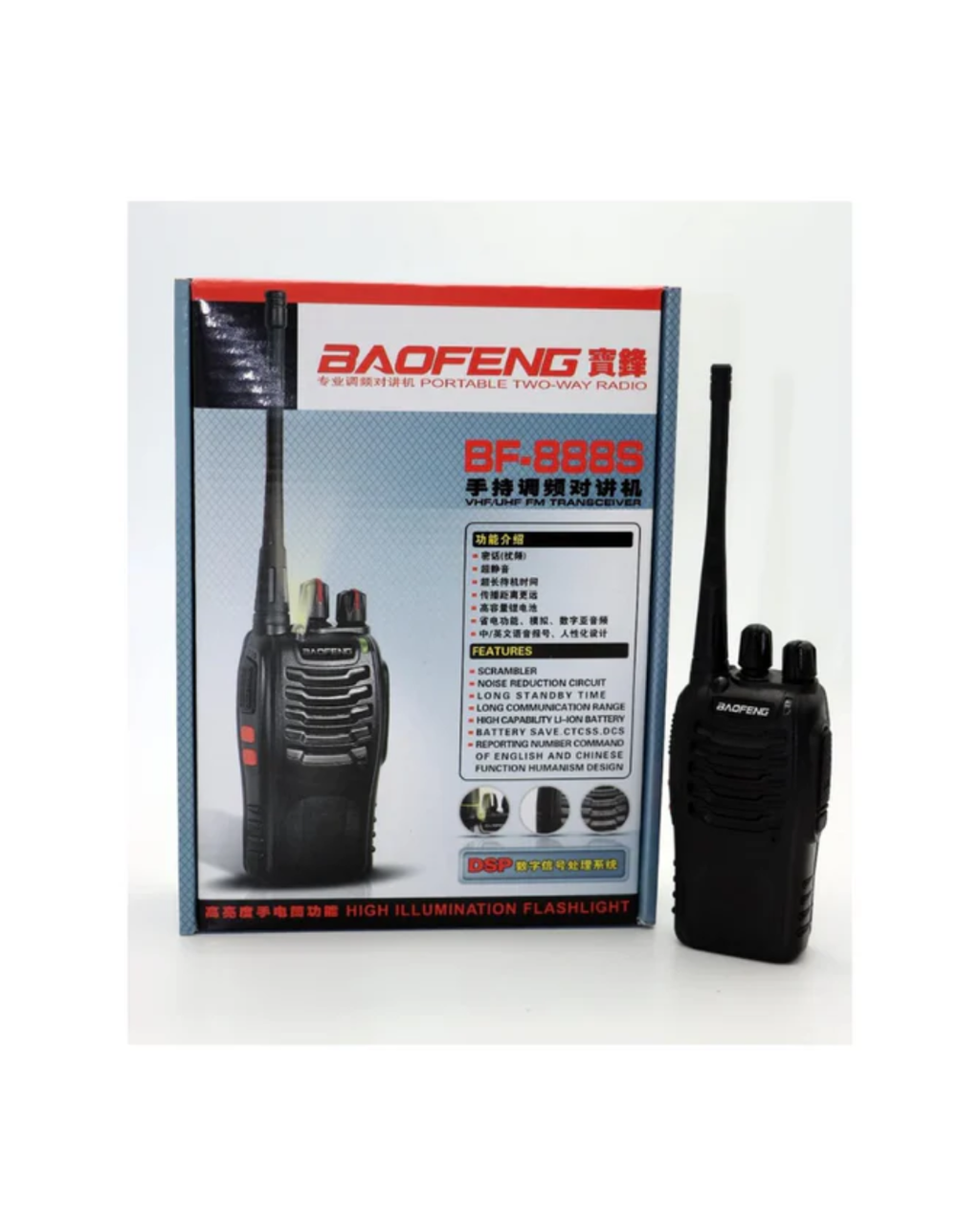 Baofeng Walkie Talkies BF-888S Rechargeable Two-Way Radios for Adults