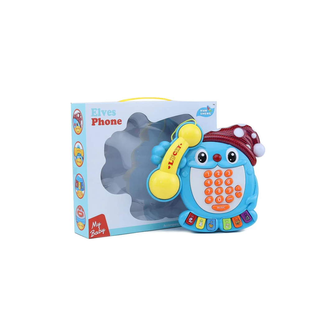 Rainbow Toys Musical Phone With 10 rings For Unisex, Light