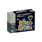 Dige Light Magnetic Tiles (202 Pcs) Building Blocks STEAM Educational Magnetic Marble Run