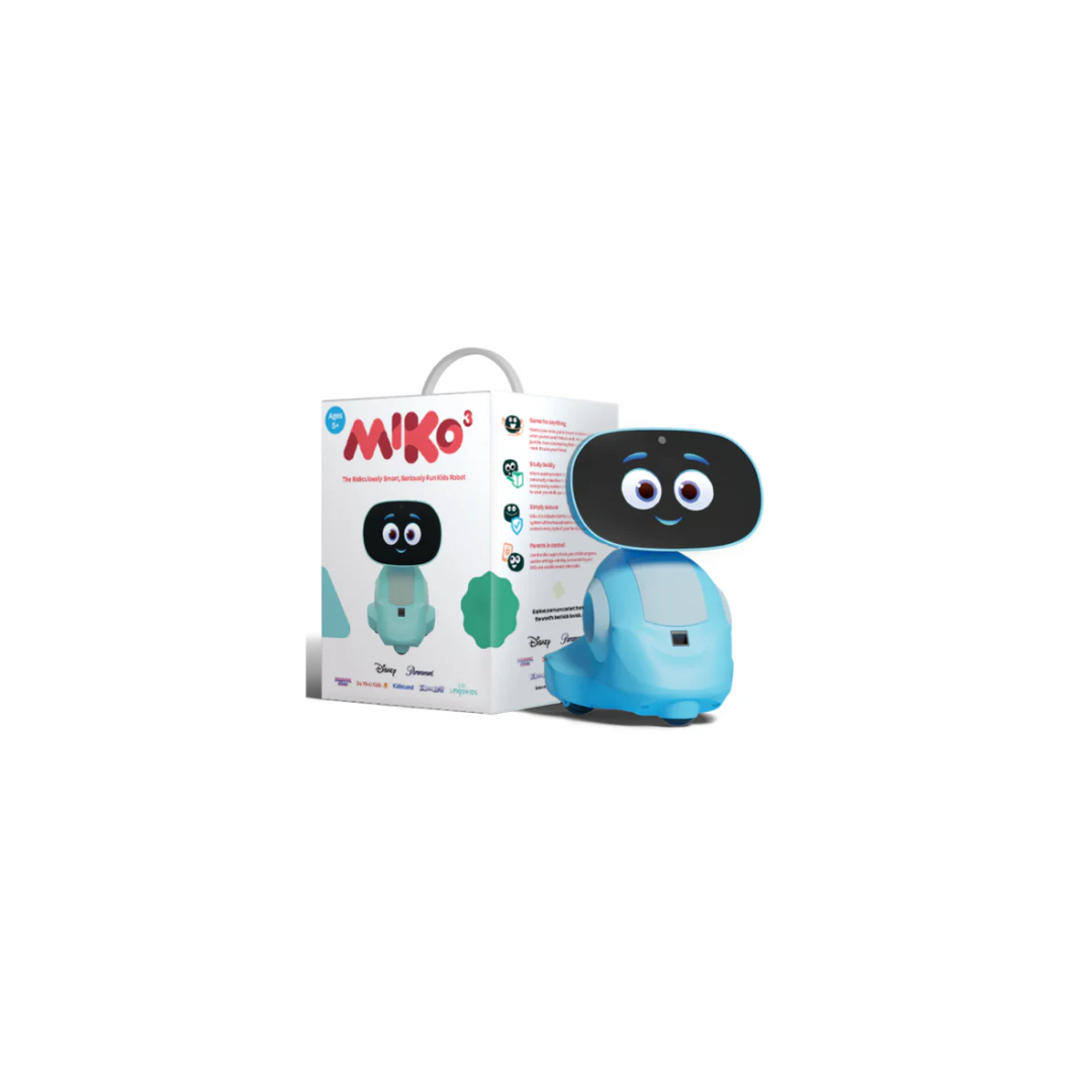 Miko 3: AI-Powered Smart Robot for Kids STEM Learning & Educational Robot Interactive Robot Blue