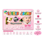 Little Johny Newborn Baby 100% Cotton Clothing Gift Set with Cap – Pink