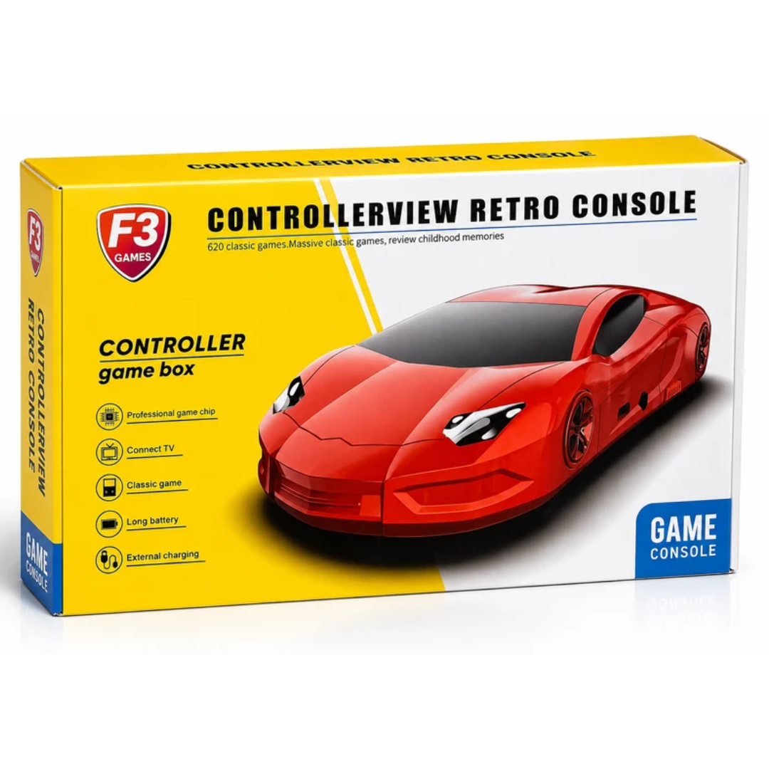 F3 Controller Retro Game Console with 620 Classic Games & TV Support