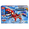 LWCK Mechanics Dinosaur Deformation 3-in-1 Velociraptor Building Blocks – 858+ PCS