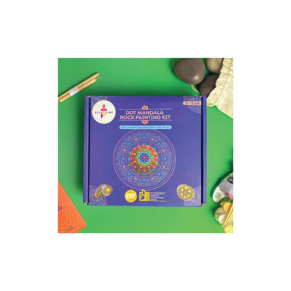 Kalakaram Dot Mandala Art Rock Painting Kit