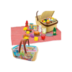 Rainbow Toys Kitchen Picnic Basket Play Set 24 pcs