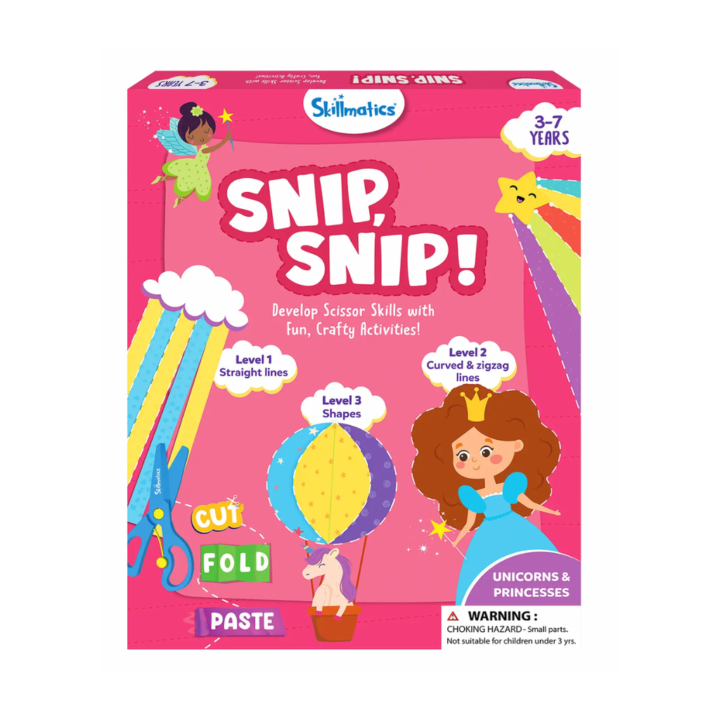 Skillmatics Snip Snip: Unicorns & Princesses Art & Craft Activity Kit