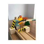 Playbox Wild Track Train – Safari Wooden Railway Set with 3 Animal Figures & Tunnel for Kids